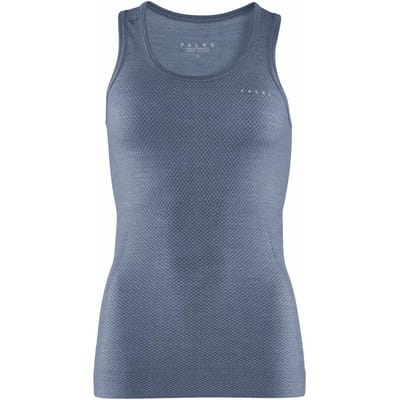 FALKE Wool-Tech Light sneldrogend wol functioneel materiaal mouwloze functioneel shirt dames blauw - maat XS