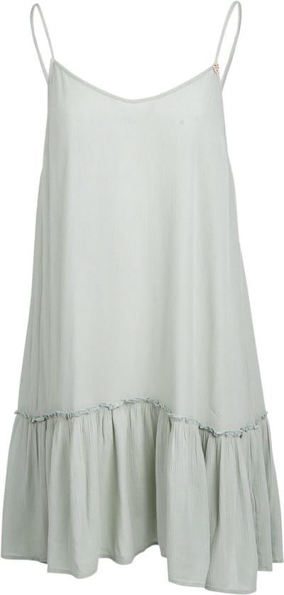 Brunotti - Nami - Jurkje Aqua Grey - Dames - 100% Katoen - Zomerjurk - Loose Fit - XS