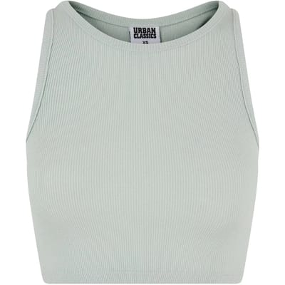 Urban Classics - Rib Crop top - XS - Mintgroen