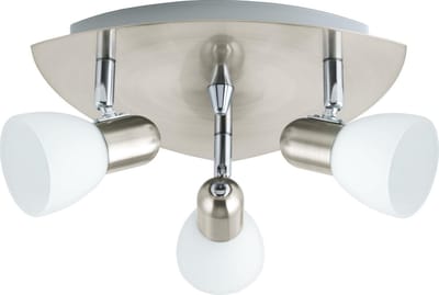 EGLO Enea - Plafondspots - 3 Lichts - Nikkel-Mat - Wit