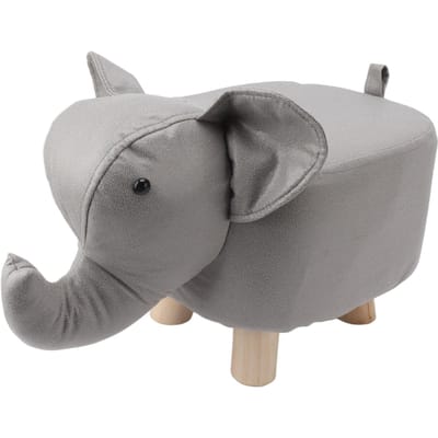 Dierenvoetenbankjes Olifantvormig Slipvast Stil Comfortabel Stabiel Multifunctioneel Schattig Krukje lichtgrijze kleur