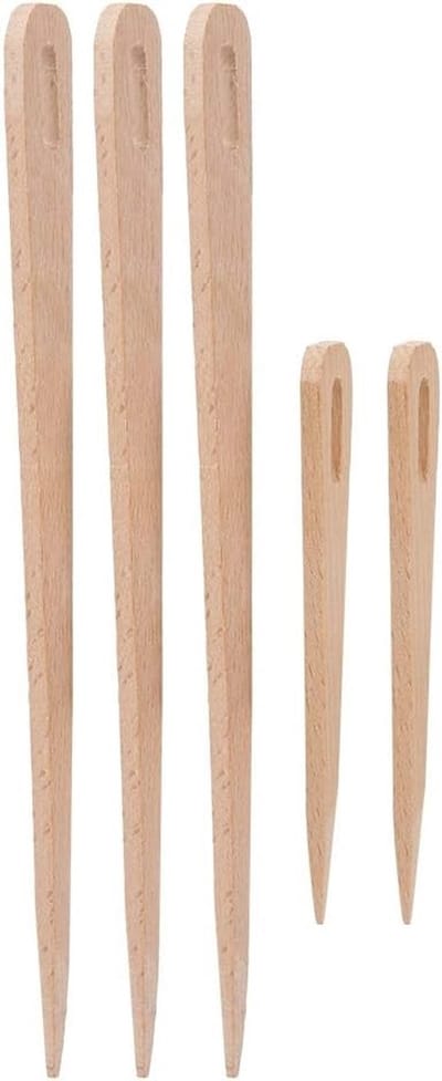 Set van 5 Grote Ogen Weefnaalden voor DIY, Breien en Tapijtwerk - Handige Gereedschappen voor Creatieve Ambachten