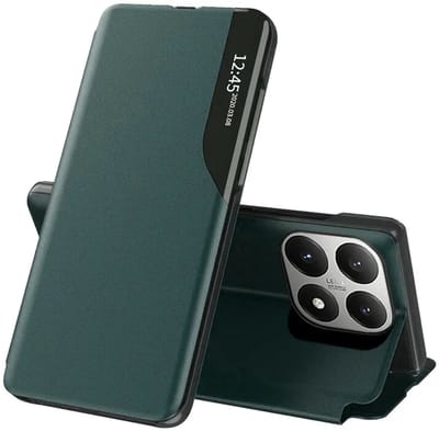 Hoesje geschikt voor Xiaomi 15T - Techsuit eFold Book Case - Donkergroen