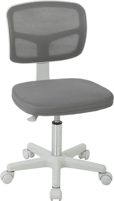 Vinsetto bureaustoel - meshstof - 48 x 48 x 89,5 cm - grijs