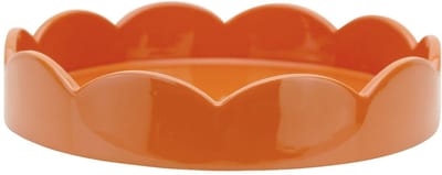 Addison Ross - Dienblad Orange Sint-jakobsschelp rond 20cm - Serveerplateaus