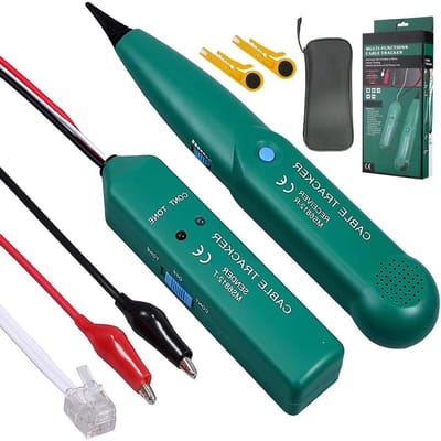 Draagbare elektrische kabelzoeker voor het lokaliseren van netwerkkabels, telefoonkabels en leidingen (zonder batterij)