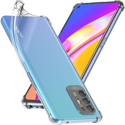 ebestStar - Hoes geschikt voor Oppo A94 5G, Silicone Slim Cover Case, Versterkte Hoeken en Randen hoesje, Transparant