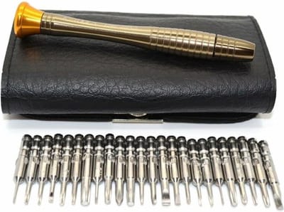 Universele 25-delige Reparatie Tool Kit - Voor smartphones en Playstation PSP - incl. kunstleren etui