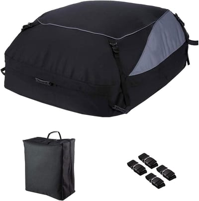 Autodaktas - Dakkoffer Opvouwbaar - Bagage Vervoeren - Waterdicht Oxford Materiaal - Groot Volume - Zwart