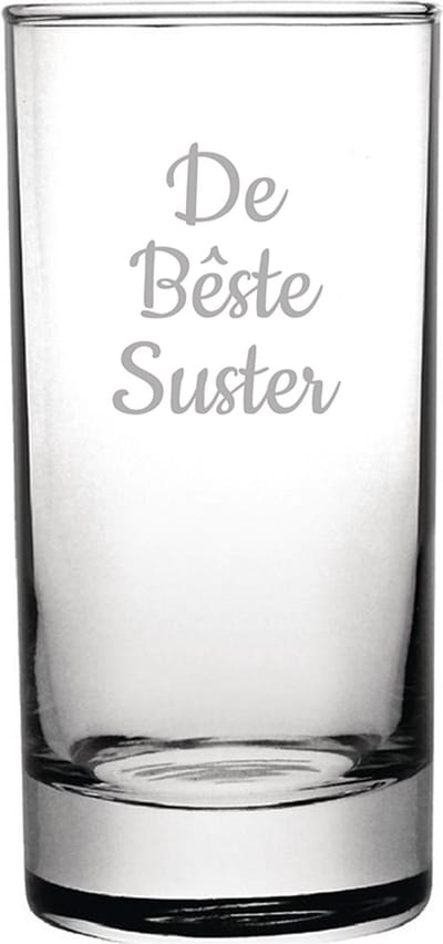 Gegraveerde longdrinkglas 28,5cl De Bêste Suster