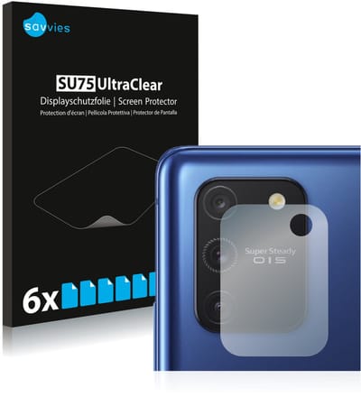 Savvies - Screenprotector voor Samsung Galaxy S10 Lite (ALLEEN Camera Lens) - Folie Beschermfolie transparant 6 Stuks