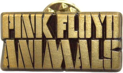 Pink Floyd - Animals Text Logo Pin - Goudkleurig