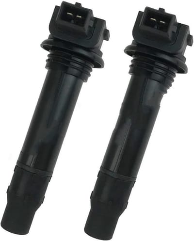 Motor Bougie - Bobine Dop - Motor Starten - Stabiele Vonkontwikkeling - 2 Stuks - Zwart