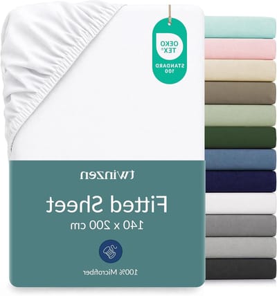Hoeslaken Microvezel - Matrasbeschermer Lakens - Comfortabele Nachtrust - Oeko-Tex Gecertificeerd - 140x190/200 cm - Wit