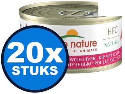 20x Almo Nature HFC - Kip & Lever - Kattenvoer Natvoer - 70g