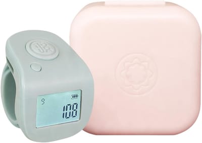 Tally Counter - Vinger Clicker - Sport Evenementen - Waterdicht LED Display - 2.9 x 3.4 cm - Cyaanblauw