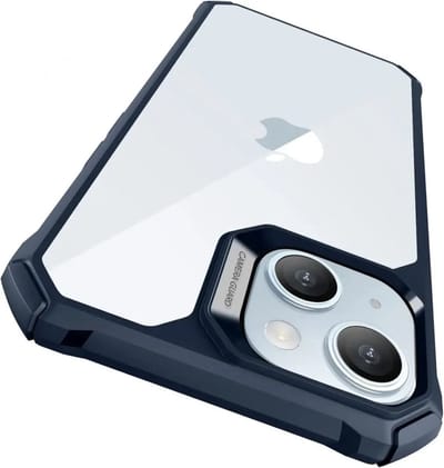 ESR Air Armor Back Cover Hoesje Transparant Blauw Geschikt voor Apple iPhone 15
