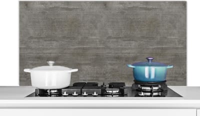 Spatscherm keuken 120x60 cm - Kookplaat achterwand Structuur - Beton print - Steen - Patronen - Muurbeschermer - Spatwand fornuis - Hoogwaardig aluminium