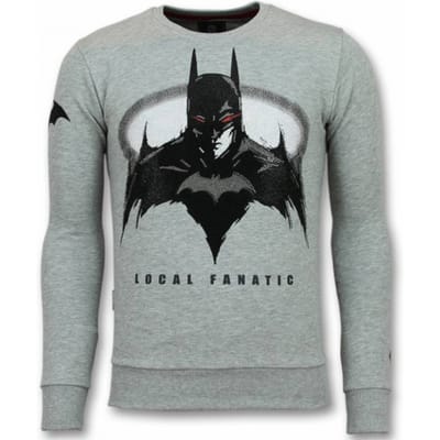 Batman Trui - Batman Heren Sweater - Truien Mannen - Grijs