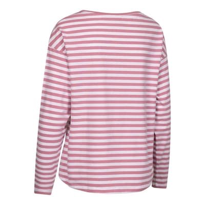 Trespass Dames/Dames Thelma Gestreepte Top (Roze waas)