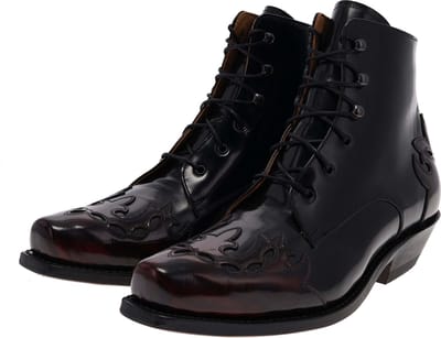 FB Fashion Boots CLARA dames western enkellaars rood zwart - 37 EU