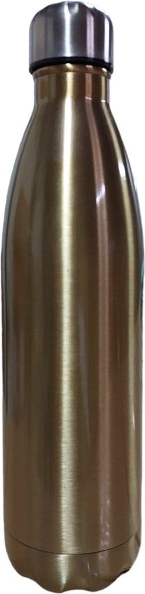 Waterfles – Drinkfles 750 ml 26oz - Goud - BPA & Lekvrij - Waterfles isolatie - Thermosbeker - Dubbele isolatie drinkflessen - Kinderen & volwassenen.