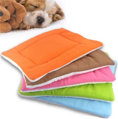 Schattige en Gezellige Zachte Hondenbed Mat van Pluche 45x35cm - Ideaal voor Winter, Comfortabel en Warm Huisdierkussen