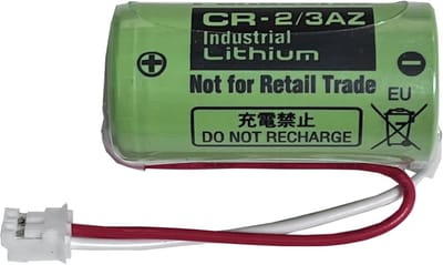 Reserveaccu - Vervangingsbatterij - Alarmsysteem - Met witte stekker - 3.5 cm