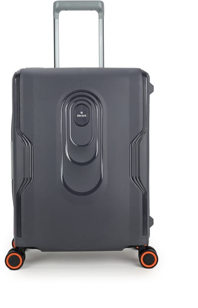 Decent On-Tour Spinner TSA Reiskoffer vaste sluiting 40 liter - Handbagage koffer 55cm met kliksloten - Grijs
