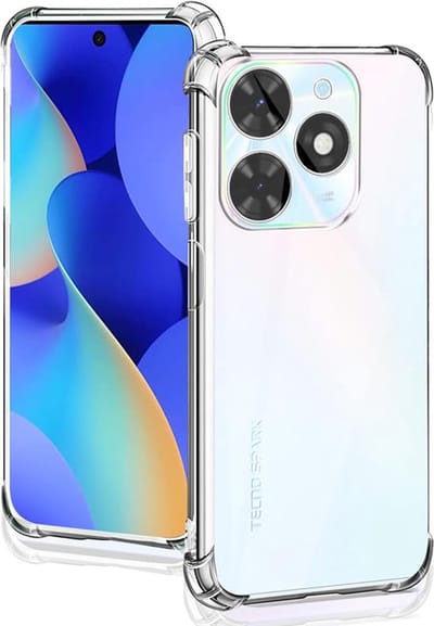 Hoesje geschikt voor Tecno Spark 20C/Go 2024 - Techsuit Shockproof Silicone Back Cover - Transparant