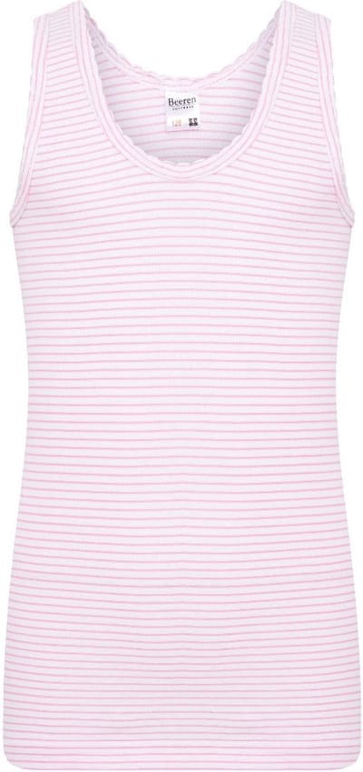 Cindy meisjes hemd - Katoen - Katoen - kinder singlet - Katoenen hemdje - 116 - Rose