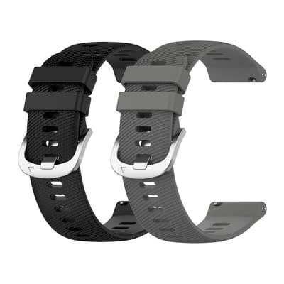 Dailygoods- Horlogebandje 22 mm - Compatibel met Garmin Forerunner 255/Venu 2/Vivoactive 4 - Siliconen Bandje - Snelsluiting - Reservebandje voor Heren/Dames - Smartwatch Band