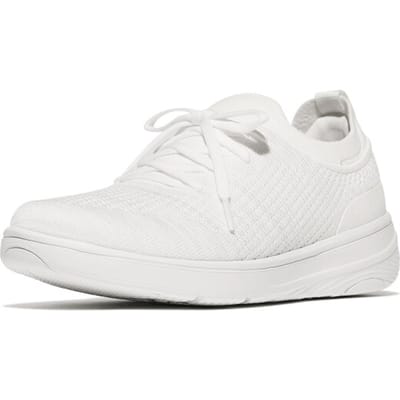 FitFlop FitFlop Super-Q Knit Slip-On Laced Sneakers WIT - Maat 36