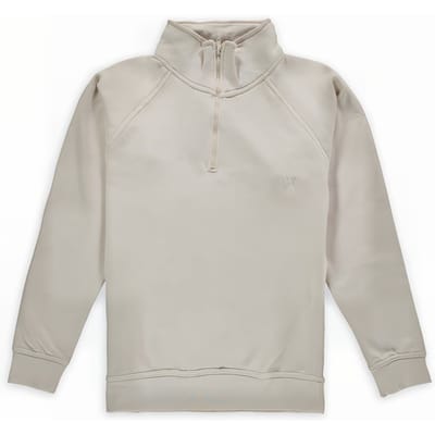 Aspact Ton Sur Ton Logo Zipper Vest Sand Maat: XXL | Sweaters Outlet | Unisex | Bruin