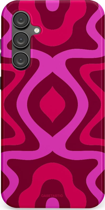 Casetastic Hoesje Geschikt voor Samsung S23 FE - Stijlvolle Beschermende Duo-layer Case - Retro golf