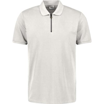 No Excess Polo liquid finished cotton chalk