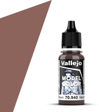 Vallejo Hobbyverf Acrylverf - 70940 Model Color Saddle Brown - Acryl Verf flesje - 17 ml