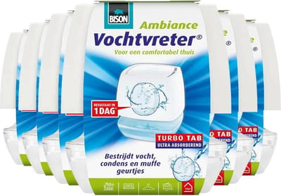 Bison - Vochtvreter Ambiance - 6 x 100 gr - Voordeelverpakking
