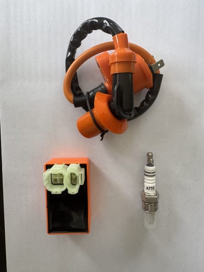 GY6 Race-CDI, Race Bobine met Bougie A7TC voor Chinese Scooter Merk BPC Parts