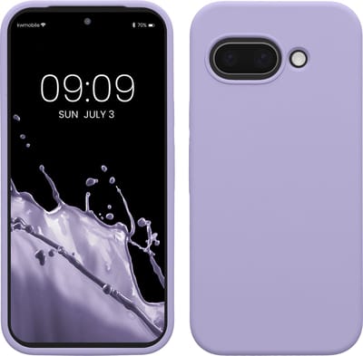 kwmobile telefoonhoesje geschikt voor Google Pixel 9a - Hoesje met siliconen coating - Smartphone case in lavendel