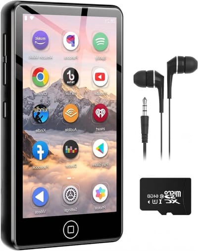 MP3 Speler - Muziekspeler - Muziek Streamen - Android 8-Core - 80GB Opslag - Zwart