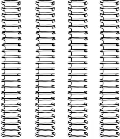 We R Makers Binding wires 1,6cm Zwart - 4 stuks