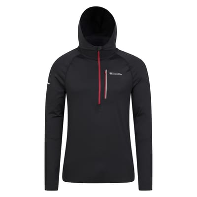 Mountain Warehouse Heren Solo Recycled Slim Hoodie (Zwart)