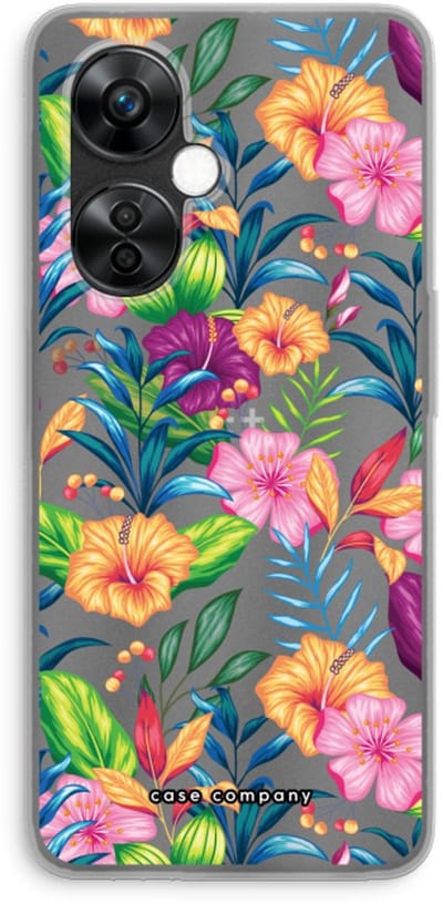 Case Company® - Hoesje geschikt voor OnePlus Nord CE 3 Lite hoesje - Tropisch 2 - Soft Cover Telefoonhoesje - Bescherming aan alle Kanten en Schermrand