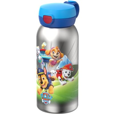Mepal RVS drinkfles met flipdop Campus - 600 ml - Waterfles RVS - Lekdicht - Hygiënische deksel - Paw Patrol Pups