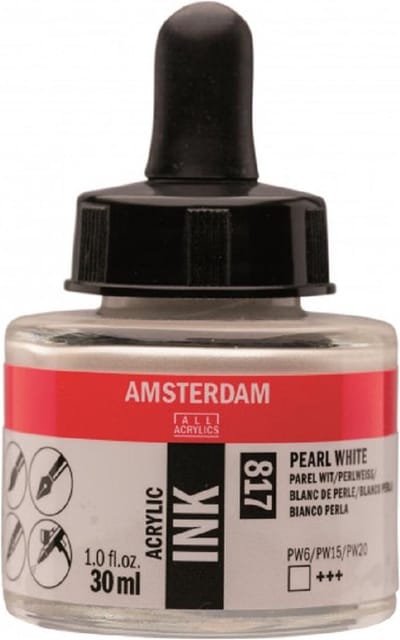 Amsterdam Acrylic Ink Fles 30 ml Parelwit 817
