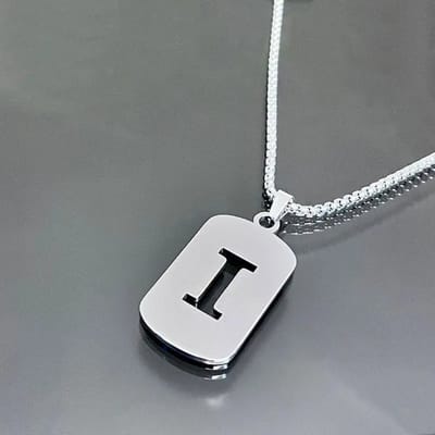 Livano Ketting - Heren - Staal - Nep zilver - Met Hanger - I