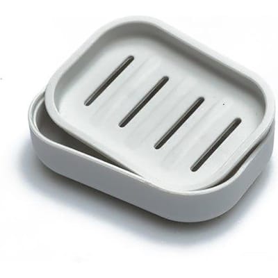1 Stuks Draagbare Zeepbakjes Dubbellaags Plastic Zeepdoos Huishoudelijke Badkamer Afvoer Zeepbakje Badkamer Zeepdoos Met Deksel S