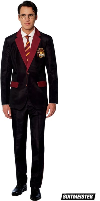 Suitmeister Harry Potter Gryffindor™ - Heren Pak - Halloween Kostuum - Carnavalskleding - Tovenaar Kostuum - Gekleurd - Maat S