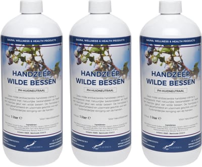 Handzeep Wilde Bessen 1 liter - set van 3 stuks
